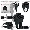 anillo vibrador escamado negro